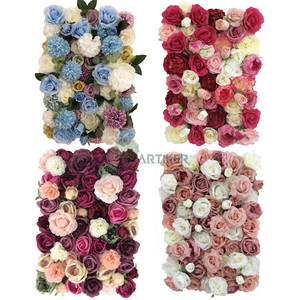 Tissu de lilac en coton rose, toile de fond de décoration de mariage, panneaux roses, suspension arrière, grand mur métallique, mur de fleurs artificielles 3d, bon <span class=keywords><strong>prix</strong></span> - Product Image 2