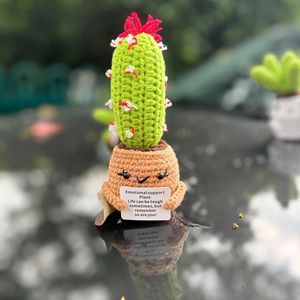 Vaso <span class=keywords><strong>di</strong></span> Fiori a Forma <span class=keywords><strong>di</strong></span> Cuore con Girasole in <span class=keywords><strong>Lana</strong></span> all'Uncinetto Fatto a Mano e <span class=keywords><strong>Fiore</strong></span> in Vaso Lavorato a Maglia per San Valentino - Product Image 4