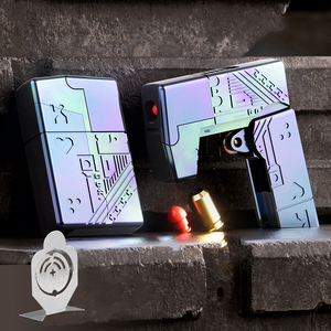 Wholesale Agent <b>Fire</b> Throwing Shell Soft Bullet Gun Model Foldable Lighter Shape Toy Gun Launcher Cool Stuff Toys Gift - Product Image 3