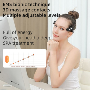 Nuevo instrumento eléctrico para aliviar el estrés, dispositivo para dormir, ansiedad, insomnio, relajación, microcorriente, masajeador de cabeza de templo con música de calor - Product Image 5