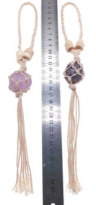 Ornement suspendu pour voiture en quartz <span class=keywords><strong>rose</strong></span> naturel fait main, cristaux <span class=keywords><strong>de</strong></span> guérison, décoration intérieure pour la maison, ornements pour fête <span class=keywords><strong>de</strong></span> Noë<span class=keywords><strong>l</strong></span> - Product Image 3