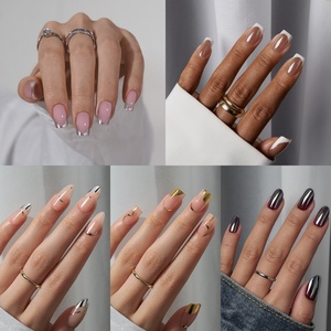 ผู้จัดจำหน่ายเล็บปลอมแบบ Private Label เล็บปลอมสำเร็จรูป เล็บเจลนิ่มแบบสั้น ทำมือ กดติดง่าย ขายส่ง - Product Image 3