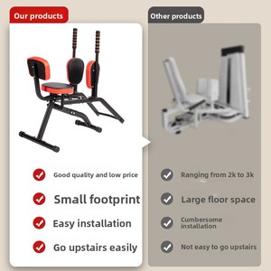 Attrezzo Fitness per Estensione <span class=keywords><strong>Braccia</strong></span> e Petto, Macchina per Esercizi di Bellezza e Tonificazione Glutei, in Acciaio, per Uso Domestico, con Apertura all'Inguine - Product Image 2