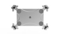 Nouveau support mural pour tablette en alliage d'aluminium robuste et personnalisé, antivol, avec une grande compatibilité