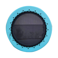 Fábrica OEM DWF anillo inflable inflado redondo agua Mar hamaca pontón personalizado impreso hamaca inflable con Red