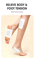 Patchs pour les pieds à base d'herbes entièrement naturels pour favoriser le sommeil, soin corporel quotidien à domicile, patchs de massage des points d'acupuncture pour les pieds