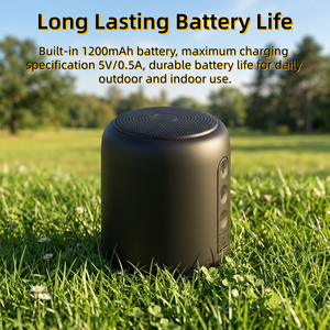 Enceinte <span class=keywords><strong>sans</strong></span> <span class=keywords><strong>fil</strong></span> étanche 5W Mini Boombox avec batterie interne 1200mAh et fonction d'appel mains libres pour cuisine et salle de bain - Product Image 2
