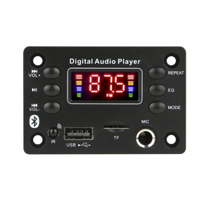 Dc 5V 12V <span class=keywords><strong>Bluetooth</strong></span> 5.0 MP3 WMA WAV APE Bảng Giải Mã rảnh tay âm thanh xe hơi Micro USB TF FM Đài phát thanh MP3 âm nhạc loa - Product Image 1