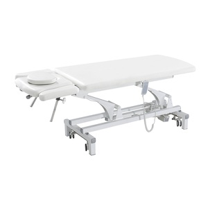 Meja pijat listrik Modern, tempat tidur traksi logam dapat disesuaikan untuk terapi fisik dan desain inovatif kiropraktik - Product Image 4
