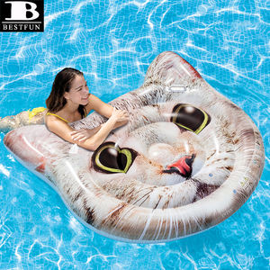 Usine vinyle réaliste gonflable île pour chat flotteur durable en plastique sauter <span class=keywords><strong>piscine</strong></span> natation matelas pneumatique <span class=keywords><strong>lilo</strong></span> salon jouets - Product Image 2