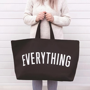 <span class=keywords><strong>Bolsa</strong></span> de Lona Extra Grande con Asas Dobles - <span class=keywords><strong>Bolsa</strong></span> de Compras Reutilizable con Estampado de Letras para Mujer, para la Playa - Product Image 2