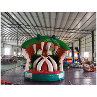 Toboggan gonflable géant en forme de crocodile vert, château gonflable pour enfants avec toboggan, équipement de divertissement gonflable pour événements en plein air
