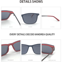 Lunettes de soleil rectangulaires modernes pour femmes avec monture en Ultem, verres en PC durables, idéales pour un usage quotidien et les activités de plein air