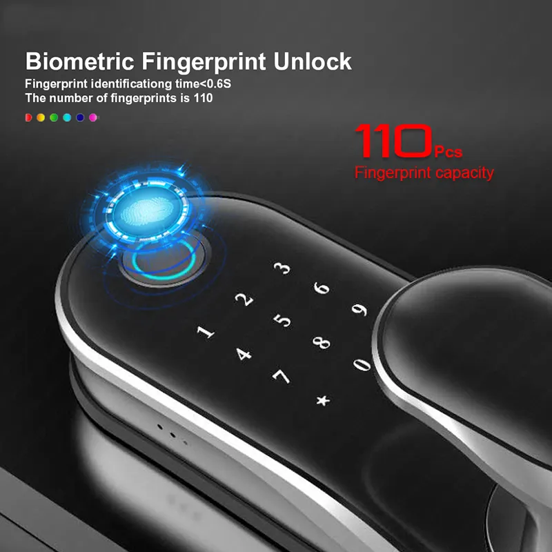 China Factory Fingerprint Digital Lock Cerraduras Inteligentes Tuya Smart Hotel Lock