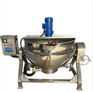 Marmite <span class=keywords><strong>de</strong></span> cuisson industrielle à double enveloppe (gaz/vapeur/électrique) avec agitateur pour confiture - Product Image 1