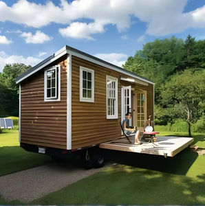 Mini <span class=keywords><strong>Casa</strong></span> Mobile Prefabbricata in Acciaio Pieghevole, Rimorchio Portatile per Uso Esterno - Product Image 4