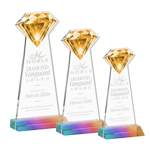 Trofeo de Cristal Personalizado con Logotipo Grabado, Premio Noble Diamond <span class=keywords><strong>Vanguard</strong></span>, para Reconocimiento de Innovación Corporativa - Product Image 1