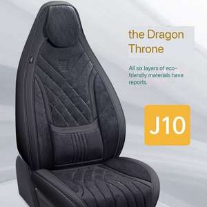 Housse de siège de voiture universelle en cuir nappa de luxe Marcan, 5 pièces, ensemble complet, quatre saisons, imperméable, durable - Product Image 4