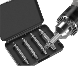 2025 4 cái HSS 4341 vít <span class=keywords><strong>extractor</strong></span> Khoan Bits hướng dẫn thiết lập bị hỏng bị hư hỏng Bolt Remover đôi đã kết thúc bị hư hỏng vít <span class=keywords><strong>extractor</strong></span> - Product Image 5