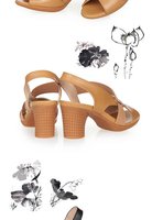 Sandales Décontractées à Talon Mi-Haut, Chaussures d'Été pour Femmes, Mules à Talon Haut avec Bride en Gelée, Sandales pour Femmes