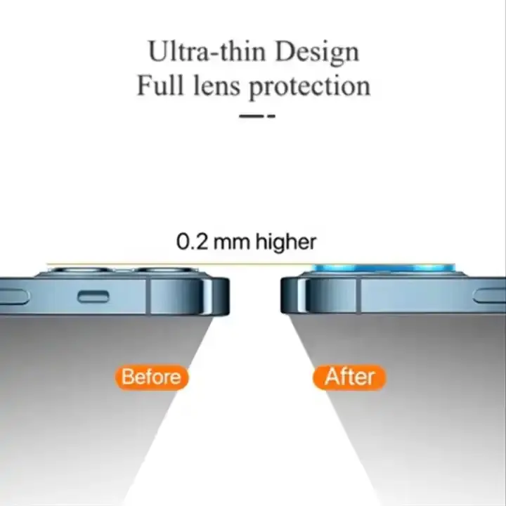 Pelindung layar lensa kamera kaca 3D penutup belakang penuh untuk iPhone 12 Pro Film pelindung ponsel