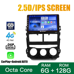 Pour Toyota VIOS/<span class=keywords><strong>Yaris</strong></span> <span class=keywords><strong>2018</strong></span> 2019 MT 9 pouces unité principale Double 2 Din octa-core Quad voiture stéréo Navigation GPS android voiture radio - Product Image 5