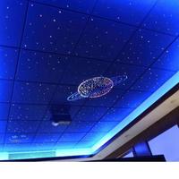 Kit de plafond étoilé à fibres optiques LED professionnel IP65, corps en plastique, étoiles scintillantes, blanc chaud, éclairage décoratif à intensité variable