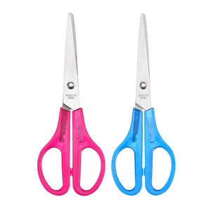 Stainless Steel Transparent Scissors 16.5 Cm Straight Blade For Office Student Craft And Child Safety Use - Product Image 2