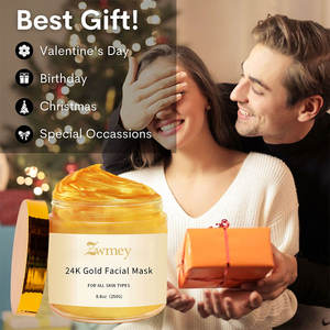 Máscara <span class=keywords><strong>Facial</strong></span> Luxuosa de Ouro 24k em Pó, Máscaras de Beleza para Spa, Hidratante, Colágeno, Limpeza Profunda, Vegana e Orgânica - Product Image 3