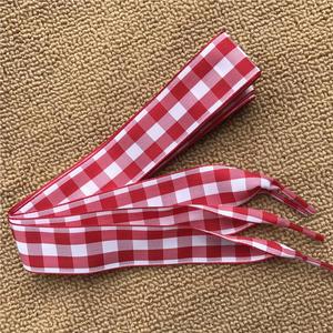 Cordones Planos a Cuadros de 2.5cm Estilo Británico, Cordones de Poliéster y Algodón para Zapatos de Lona para Mujer - Product Image 3