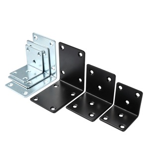 Équerres d'angle en fer noir Amada, acier laminé à froid, connecteurs en L à 90 degrés pour armoires et placards - Product Image 3