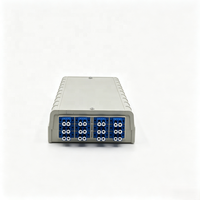 Boîtier de terminaison fibre optique LC 24 cœurs en PP pour montage mural FTTH, coffret de distribution et de raccordement