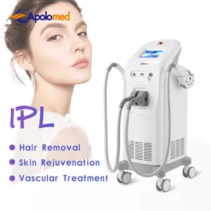 Ipl penghilang rambut cepat estetika premium, ipl peremajaan kulit perawatan jerawat pemutih titik besar handpiece opsional