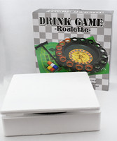 Machine de jeu de roulette en verre 3 en 1 pour boire et jouer à la roulette
