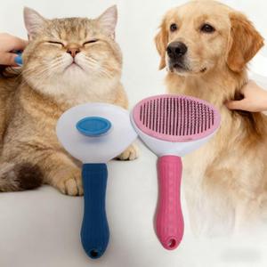 <b>Pet</b> Grooming <b>Brush</b> Set Medium Size Plastic Dual Side For Cat And Dog Hair Removal Convenient Use - Product Image 1