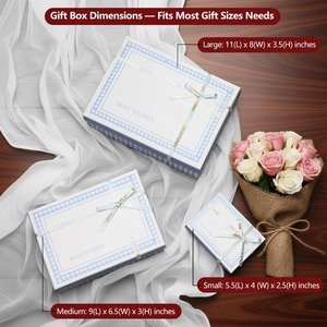 กล่องของขวัญมีฝาปิด กล่องของขวัญสวยหรู กล่องบรรจุภัณฑ์ของขวัญหลากหลายรูปแบบ ปรับแต่งได้ตามความต้องการ - Product Image 3