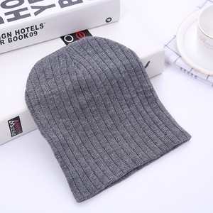 BS0006 Fabricant en gros couleur unie hiver tricoté chapeau personnalisé sans manchette <span class=keywords><strong>bonnet</strong></span> tricoté pour femmes hommes - Product Image 2