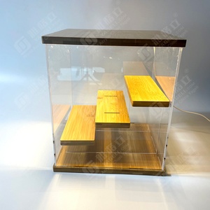 Boîte de présentation en acrylique transparent YAGELI YGL-ash037 tendance avec éclairage, pour exposition uniquement, épaisseur personnalisable, échantillon gratuit disponible - Product Image 2