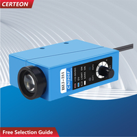 BZJ-211 Sensor fotoeléctrico para detección de marcas de color Salida NPN DC10-30V Sensor de marcas de color