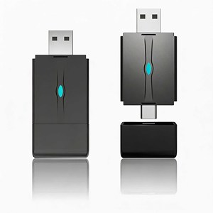 INPUTECH 2 In 1 <b>USB</b> Type-C Wireless Car Adapter Convert Wired to Wireless Car Connectivity For Factory Wired Car Play Vehicles - Product Image 1