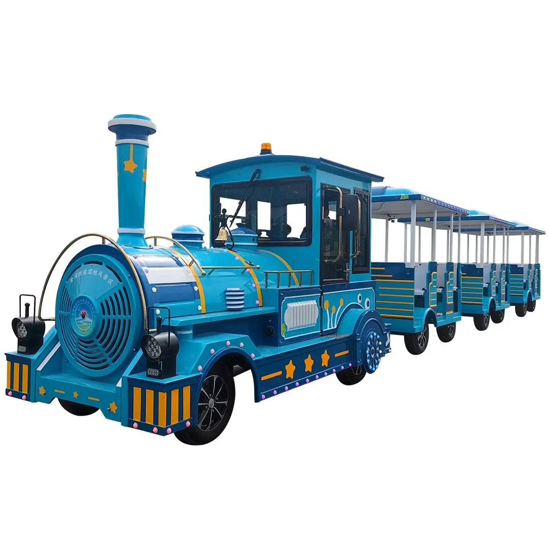 Manufacturer Sale Amusement Park Locomotive Train Electric Train For Adult Tourist Train Rides For Kids
