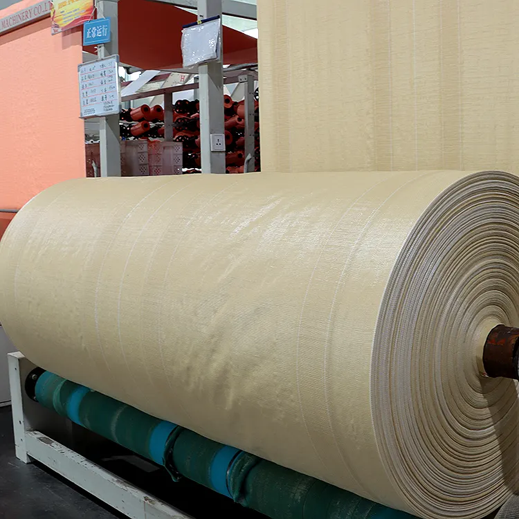 Полипропиленовые белые рулоны ткани из полипропилена для изготовления супер-мешков, крупных пакетов