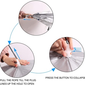 Outdoor Use 14inch X 8 k Double Layer Windproof Large Hat <b>Umbrella</b> - Product Image 6