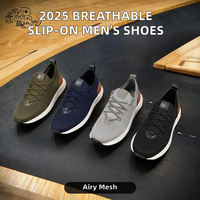 Chaussures Décontractées de Sport Basses pour Hommes en Mesh Respirant à Enfiler, Modèle Automne