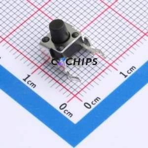 TC1104N26070 Tactile Switch Through hole Component (THT),7.2x6mm Switch Single Pole Single Throw Round Button 2.6N 7mm - Product Image 1