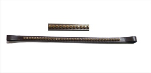 Bandeaux Bling de haute qualité pour chevaux d'équitation en cuir durable avec coutures fantaisie meilleur prix cristal décoré - Product Image 4