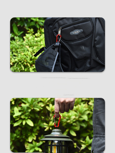 Phẳng hình bầu nhỏ Carabiner kim loại móc khóa leo núi khóa mùa xuân Snap móc 50mm dây cổng nhôm Carabiner - Product Image 5