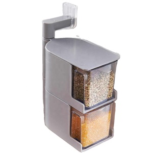 Caja de almacenamiento de corbatas, estante colgante para cocina, sal, azúcar, especias, estante giratorio para condimentos de pared - Product Image 4