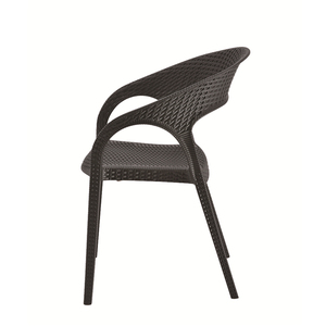Accoudoir PP <span class=keywords><strong>Fauteuil</strong></span> <span class=keywords><strong>Ergonomique</strong></span> Confort Design Empilable pour Restaurant Bureau Chaise de Salle à Manger en Plastique - Product Image 4