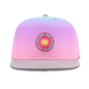 Gorra de mezcla de lana acrílica Tcap China con logotipo bordado personalizado y visera plana ajustada - Product Image 2